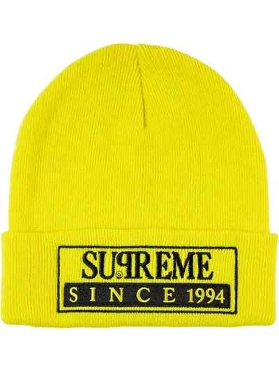 Supreme Reserved Beanie In Yellow