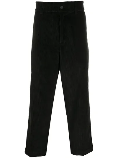 Calvin Klein Jeans Est.1978 Corduroy Straight-leg Chinos In Black