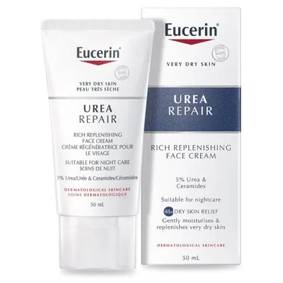 Eucerin Urearepair Rich Replenishing Face Cream With 5% Urea 50ml