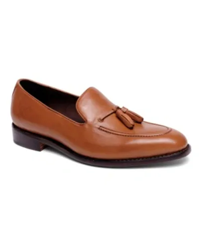 Anthony Veer Men's Kennedy Tassel Loafer Lace-up Goodyear Dress Shoes Men's Shoes In Burnished Tan