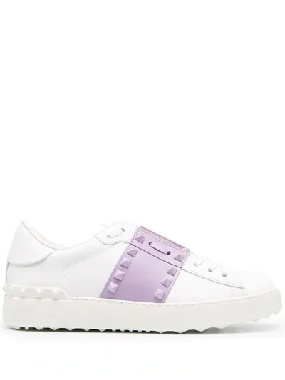 Valentino Garavani Rockstud Untitled Sneakers In White