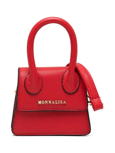 Monnalisa Kids' Mini Tote Bag In Red