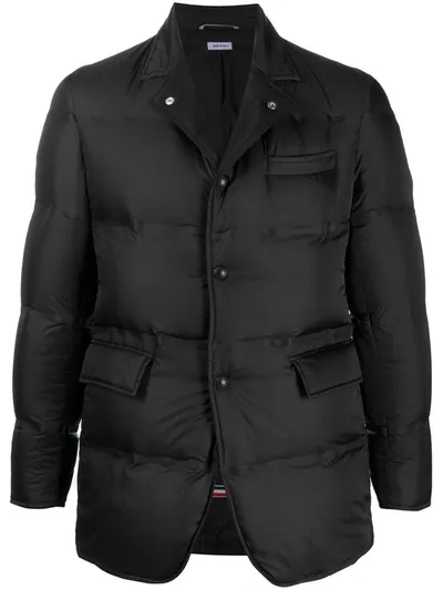 Thom Browne Padded Blazer Style Jacket In Black