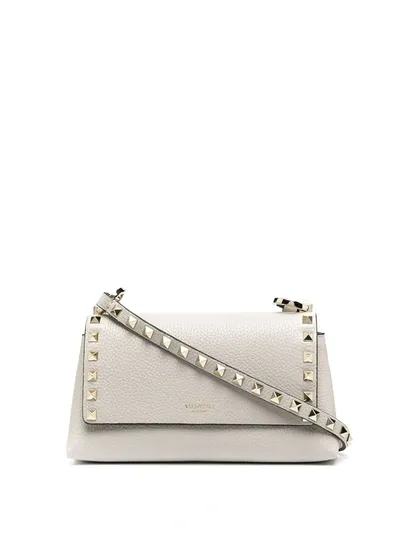 Valentino Garavani Small Rockstud Crossbody Bag In Grey