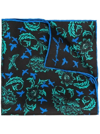 Givenchy Printed Silk Scarf In Black