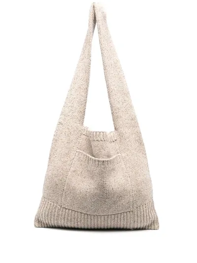 Joseph Tweed Knit Shoulder Bag In 0851 Blush