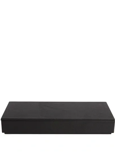 Michaël Verheyden Grained-effect Pen Box In Black