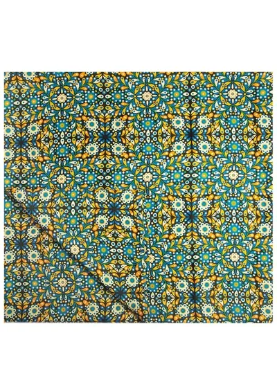 La Doublej Paisley Print Table Cloth In Blue