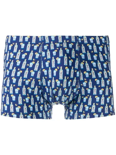 Mc2 Saint Barth Howard Gin Swimming Trunks In Blue