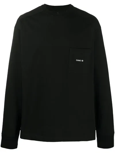 Oamc Chest Pocket Sweatshirt In Black