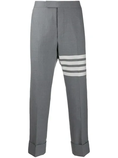 Thom Browne Classic Pants With Martingale In Grey