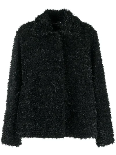 Rochas Faux-shearling Jacket In Black