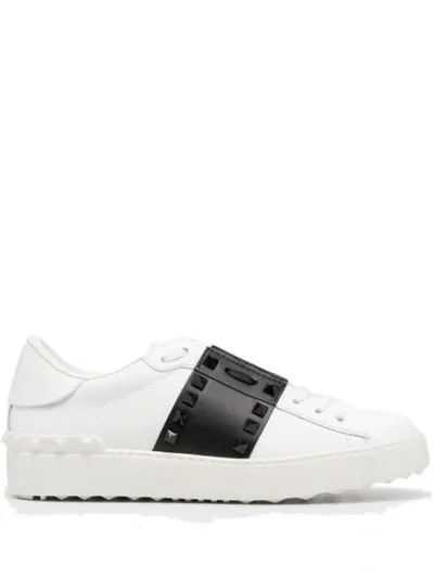 Valentino Garavani Rockstud Untitled Sneakers In White