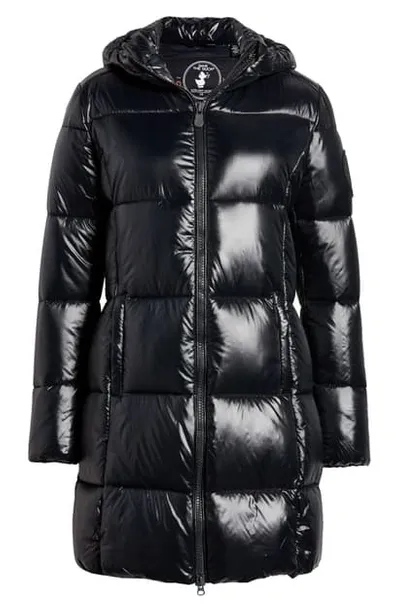 Save The Duck Isabel Black Long Padded Coat