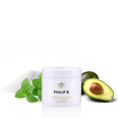 Philip B Peppermint Avocado Scalp Scrub 8 Fl. oz