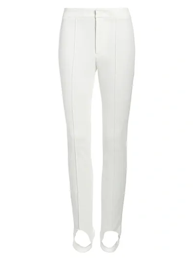 Moncler Women's Grenoble Stirrup Ski Pants In Off White