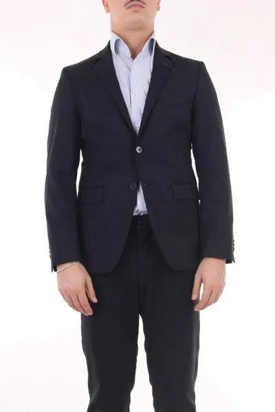 Karl Lagerfeld Men's Black Viscose Blazer