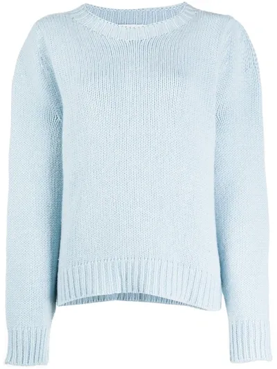 Lanvin Cashmere Long-sleeve Jumper In Blue