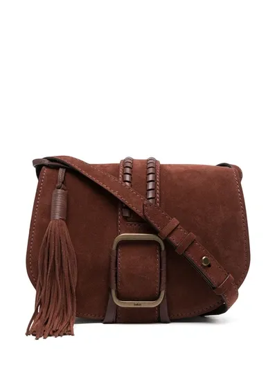 Ba&sh Teddy Hanging Tassel Cross Body In Brown