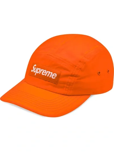 Supreme Barbour Waxed Camp Cap In Orange