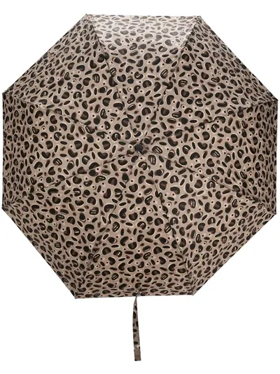 Liu •jo Leopard-print Umbrella In Brown