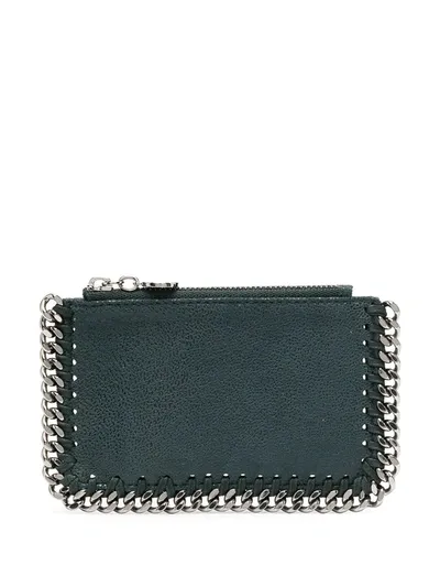 Stella Mccartney Falabella Cardholder In Green