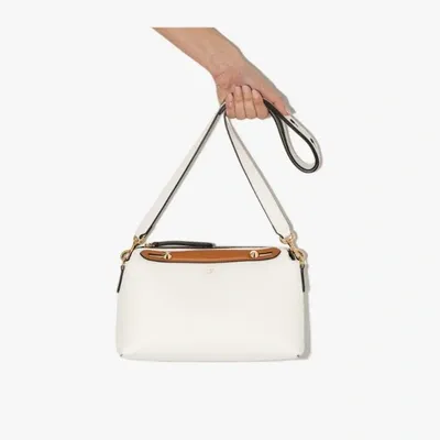 Fendi White By The Way Medium Leather Shoulder Bag