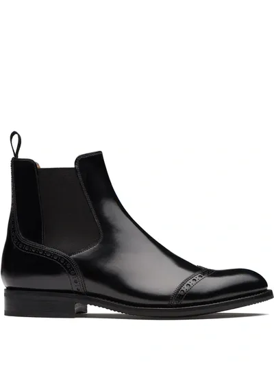 Church's Simone Fume Polished Boots In Black