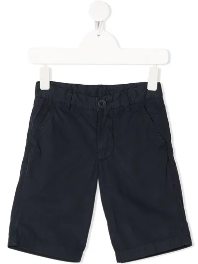 North Sails Teen Cotton Bermuda Shorts In Blue