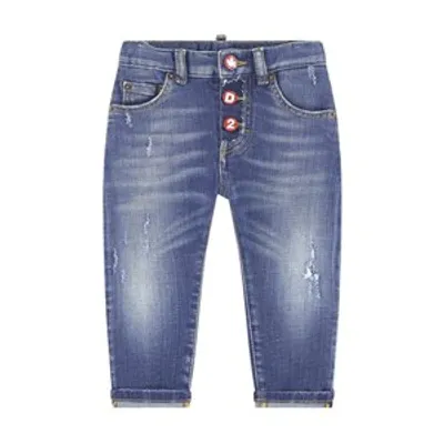 Dsquared2 Babies' Distressed Skinny Jeans In Blue