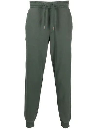 Sun 68 Tapered Cotton Track Pants In Green