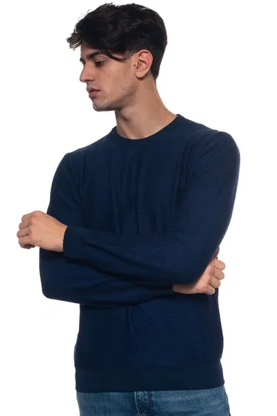 Andrea Fenzi Round-necked Pullover In Blue