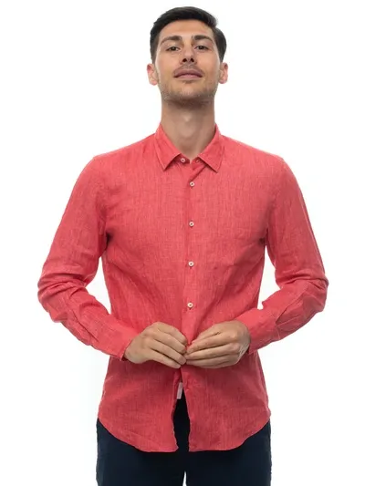 Vincenzo De Lauziers Casual Shirt Red  Man