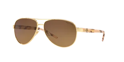 Ralph Woman Sunglasses Ra4004 In Polar Yellow Gradient Brown