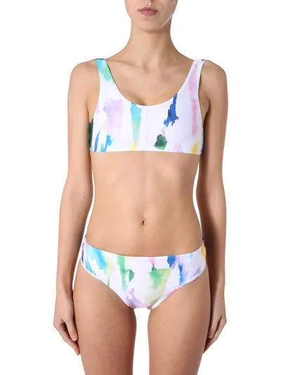 Etre Cecile Être Cécile Watercolour Print Bikini Bottom In Multicolour