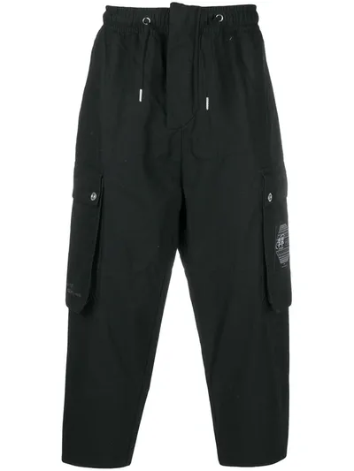 Li-ning Cropped Cargo Trousers In Black