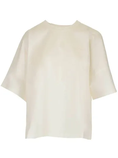 Loewe Anagram Embroidered Cropped T In White