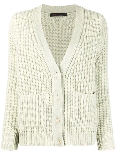 Incentive! Cashmere Ribbed Knit Cardigan In Neutrals