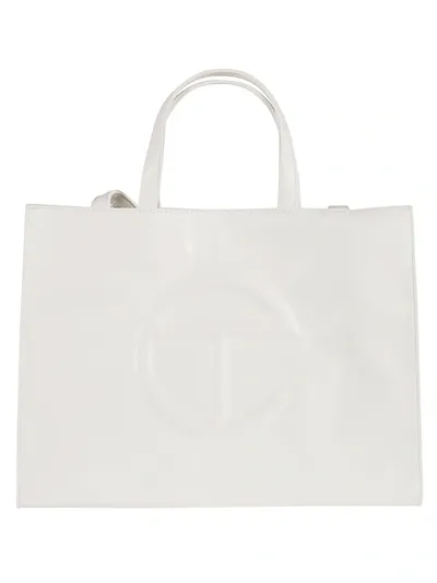 Telfar Logo Stamped Shopper Bag Tote In Wt