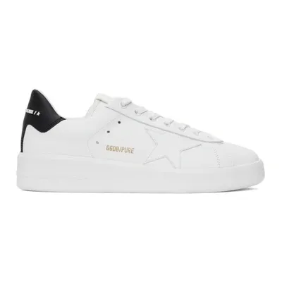 Golden Goose Pure Star Sneakers In White Black