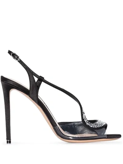 Nicholas Kirkwood Black S Crystal 105 Embellished Sandals