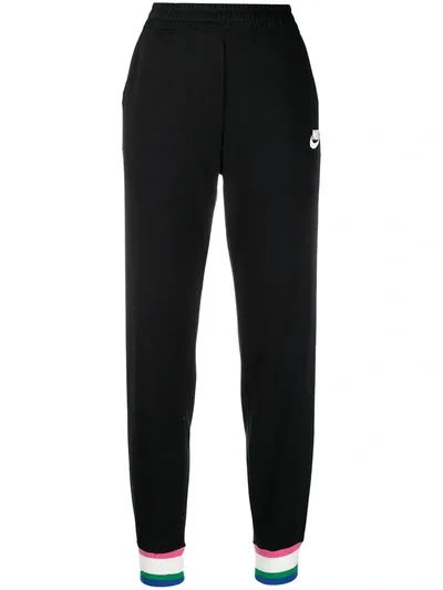 Nike Logo Print Track Pants In Black