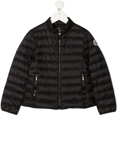 Moncler Kids' Funnel Neck Puffer Jacket In Black