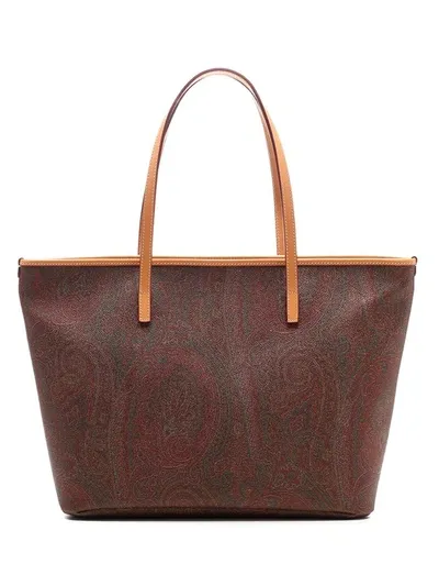 Etro Paisley Patterned Tote Bag In Multi