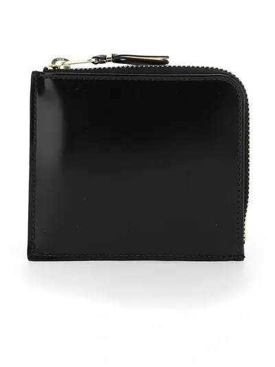 Comme Des Garçons Wallet Zip In Black