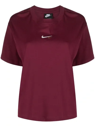 Nike Nsw Double Swoosh T-shirt In Red