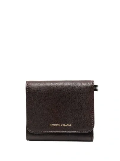 Officine Creative Poche 5 Wallet In Brown