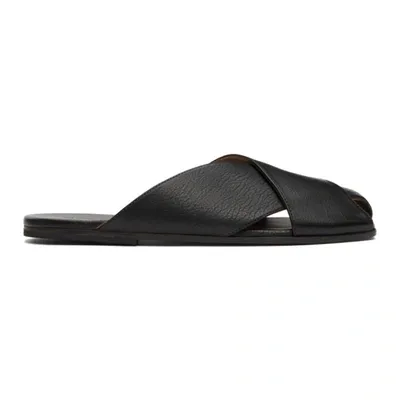 Marsèll Spatula Crossover Sandals In Black