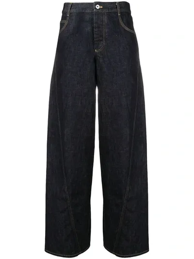 Bottega Veneta Wide-leg Jeans In Blue