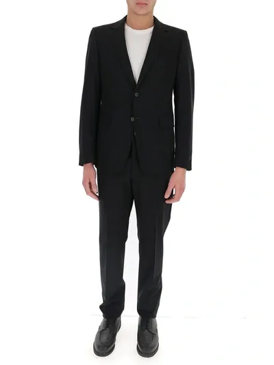 Prada Technical Fabric Single-breasted Suit In Black